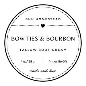 BHH Homestead Bow Ties & Bourbon Tallow Body Cream